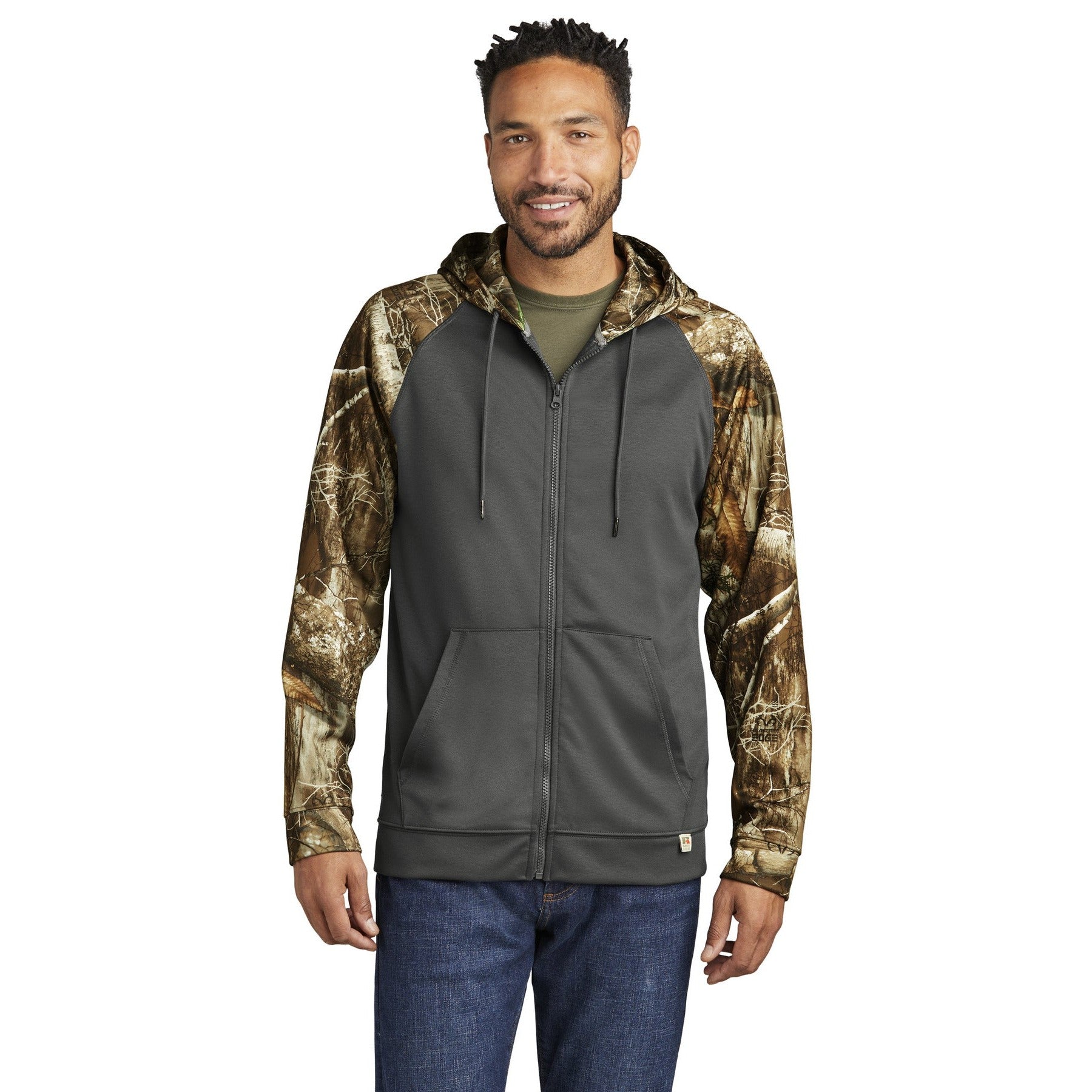 Russell Outdoors-Russell Outdoors™ Realtree® Performance Colorblock Full-Zip Hoodie RU452-MedTech-2